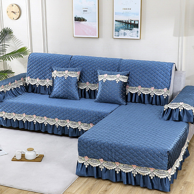 沙发垫沙发四季通用冬季毛绒全包坐垫欧式布艺沙发罩坐垫定制