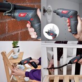 俱全家用便携电动罗螺丝刀充电式 电子启子螺丝批小型电批