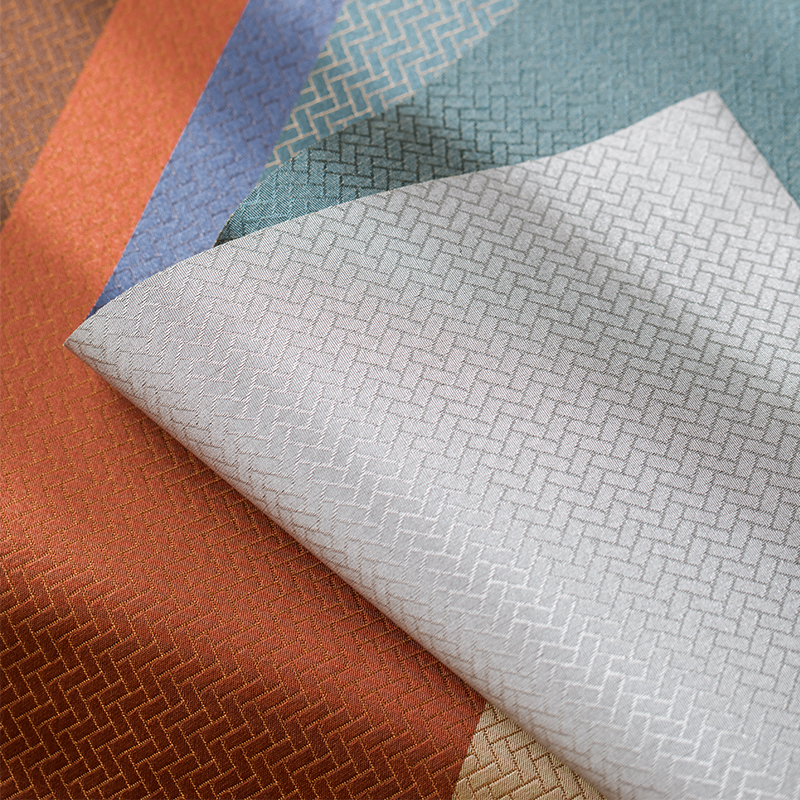 知舍茶具石桥三色拼接桌旗布艺织锦工艺茶帘不防水 一条