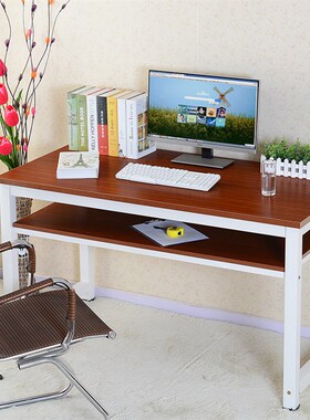 电脑桌书桌定制层书法桌办公桌钢木桌培训桌台式桌