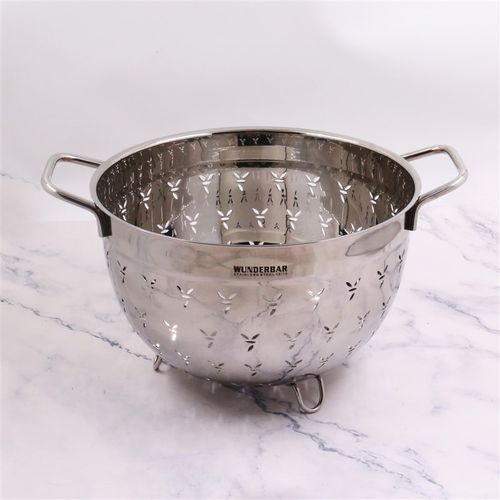 【牛货】出口 18/10不锈钢沥水篮水果篮果盘果盆洗菜漏盆沥滤