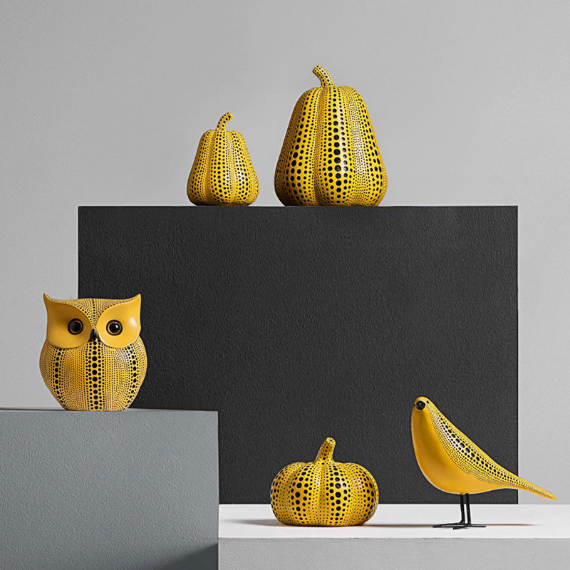 MOLA.pumpkin家居创意装饰客厅电视柜办公室玄关轻奢摆件  波瓜