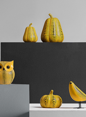 MOLA.pumpkin家居创意装饰客厅电视柜办公室玄关轻奢摆件  波瓜