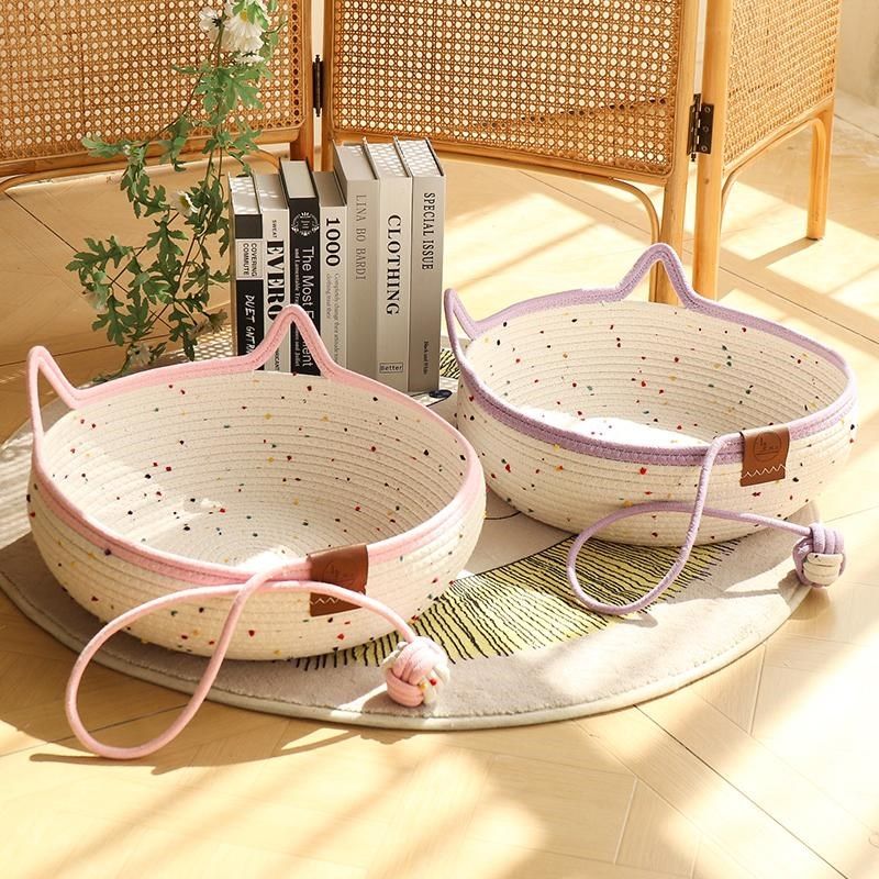 粗麻编织藤编猫窝保暖四季通用猫抓板一体耐抓可水洗宠物窝睡觉窝,宠物/宠物食品及用品,猫窝/屋/帐篷/沙发,淘宝优惠券,粉丝福利购,淘宝优惠卷