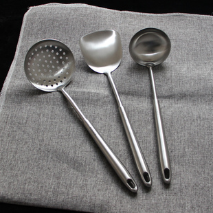 家用加厚富尔兴304不锈钢锅铲勺漏勺套装欧式厨具铲子炒菜铲粥勺
