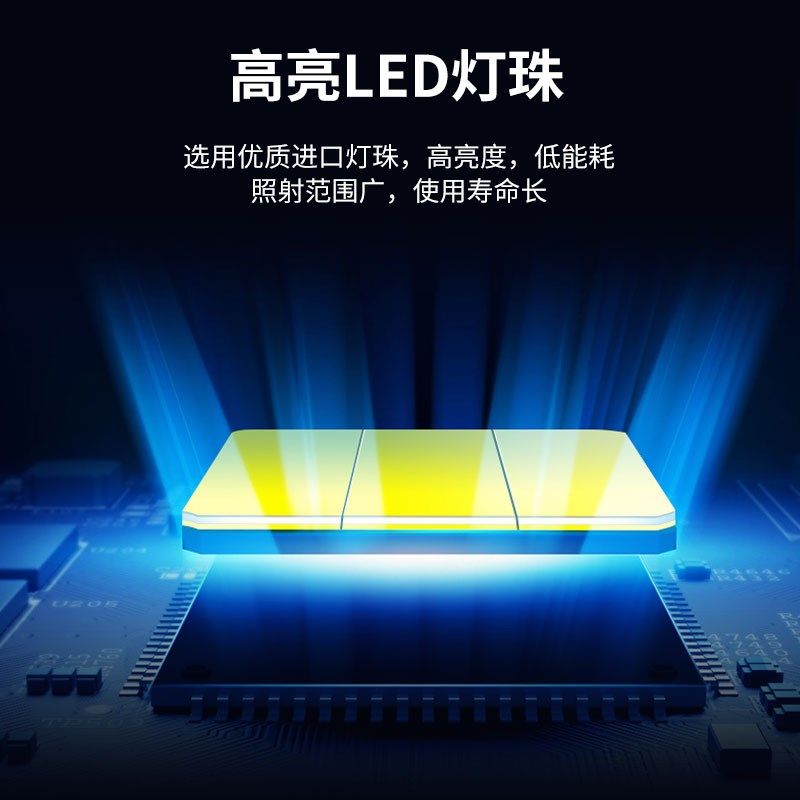 led防爆工矿灯工厂车间仓库吸顶灯防水厂房专用照明吊灯100w超亮