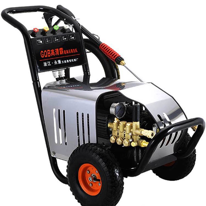 220V高压清洗机200公斤压力商用工养殖场洗车机清洗管道下水道