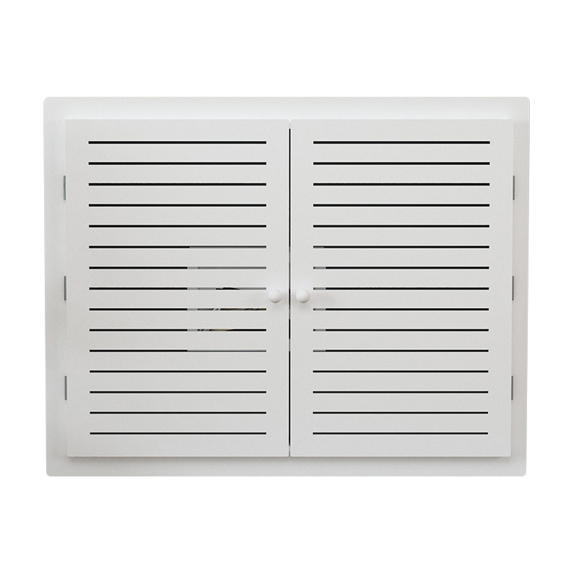 地暖分水器遮挡装饰门贴墙超薄暖气装饰罩检修口出风口百叶门定制