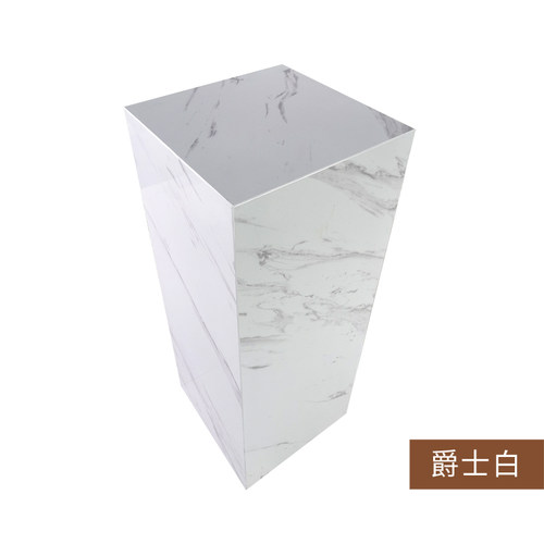 爵士白大理石底座简约玄关样板房方柱落地摆件雕塑工艺品石材墩子