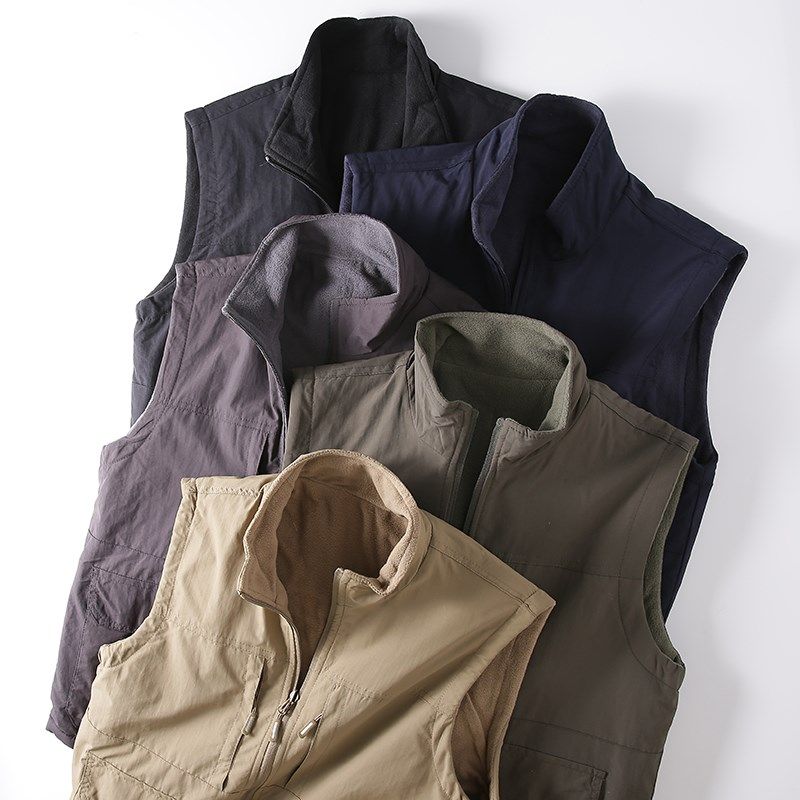 北欧户外牛货!双面穿!秋冬户外防风防水立领保暖摇粒绒马甲背心,男装,常规马甲,淘宝优惠券,粉丝福利购,淘宝优惠卷