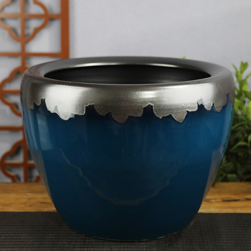 景德镇陶瓷鱼缸荷花缸睡莲缸碗莲乌龟缸书画缸大水缸青花碗莲花盆