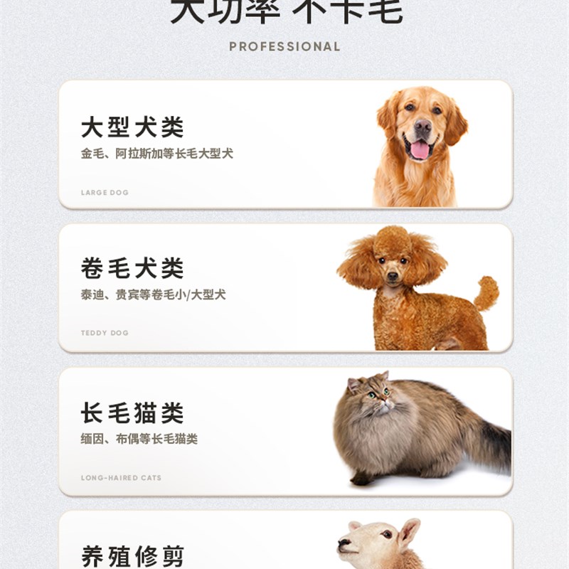 宠物推子专业剃毛器大功率电推剪狗毛推毛器狗狗大型犬宠物店专用
