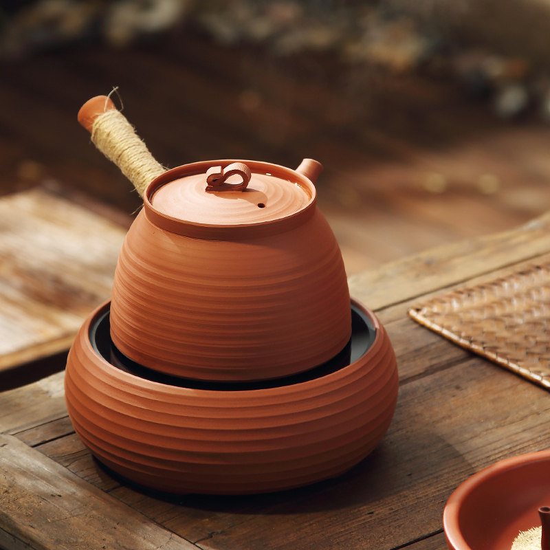 潮州手拉红泥侧把烧水壶水木砂铫壶 电陶炉煮茶 炭炉家用功夫茶具,餐饮具,茶壶,淘宝优惠券,粉丝福利购,淘宝优惠卷