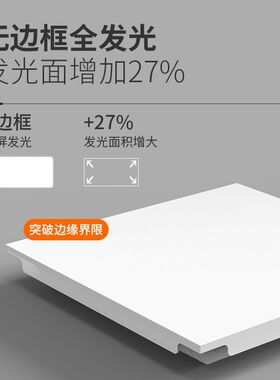 卫生间洗手间厕所厨房天花板集成吊顶led灯长方形平板灯30x30x60