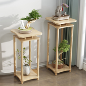 简约沙发边几柜小桌子客厅角几实木小茶几中式 家用方几角柜床边桌