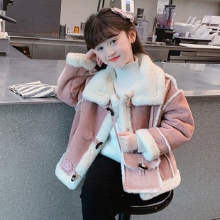女童外套2024新款秋冬季儿童洋气时髦加厚上衣冬装小女孩网红衣服