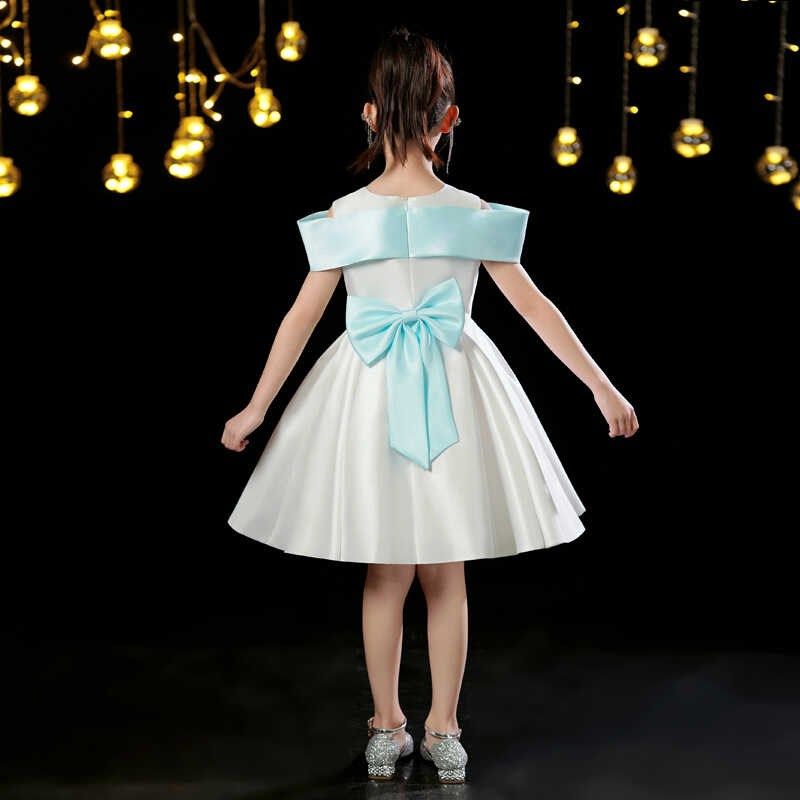 女童演讲表演服朗诵花童礼服儿童主持人合唱钢琴团体演出服六一夏