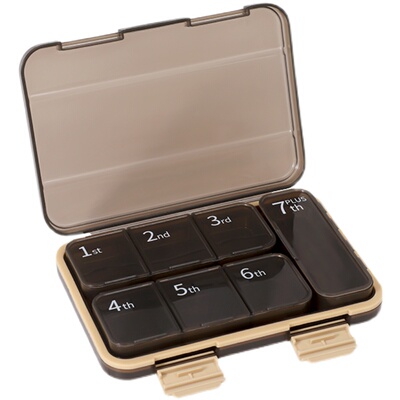 大分格便携天分药盒子小号大容量一周密封防潮药片装药盒子