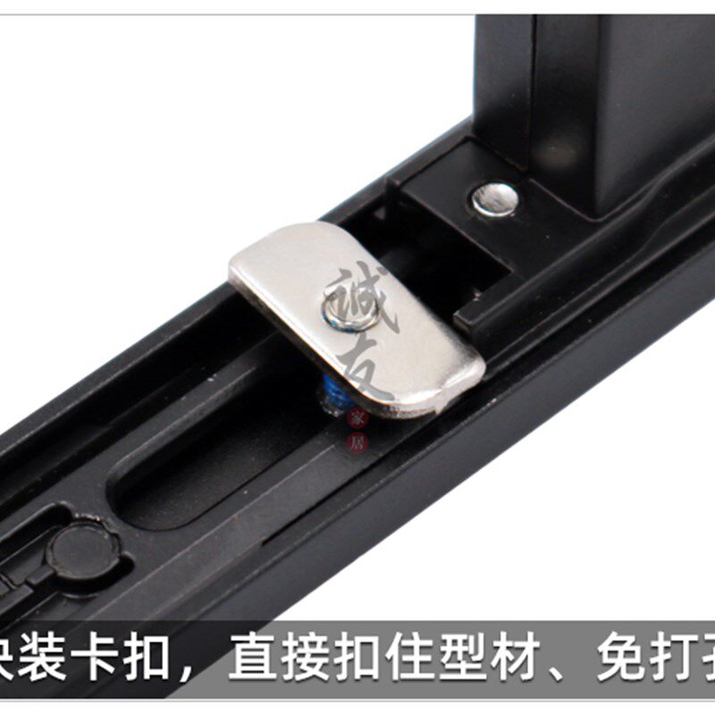 断桥铝窗纱一体锁盒门窗传动器纱窗锁芯平窗向锁体