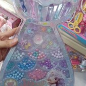 儿童串珠DIY饰品礼盒女孩手工串珠子装 水晶手链百宝箱串珠