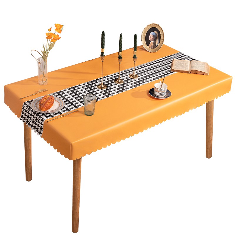 PU皮桌布烤火罩电炉罩皮防水防油烤火桌皮桌罩餐桌茶几皮桌