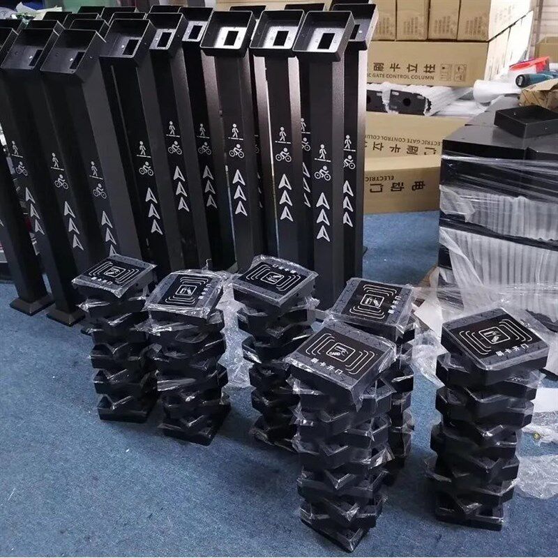 门禁机读卡器读头刷卡立柱防水出门关杆人脸识别安装立杆