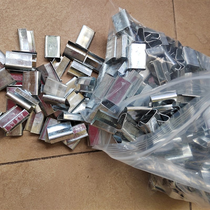 1608塑钢铁扣打包捆扎扣子卡扣包装塑钢带扣塑料带捆绑手工1910带