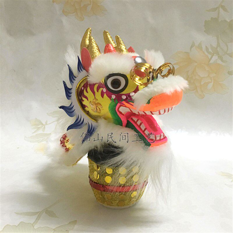国潮文创龙头舞龙小挂件新年吉祥物春节装饰非遗手工艺品