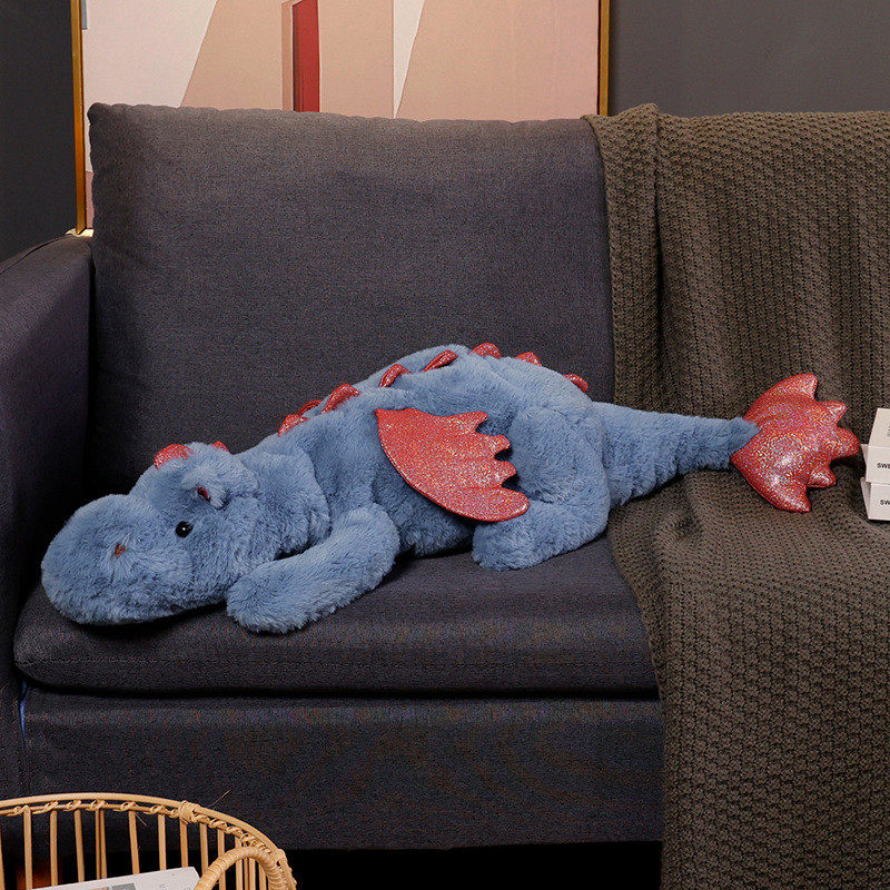 吋筒扳手龙玩偶睡觉抱枕恐龙毛绒夹腿抱睡公仔女生床上专用大娃娃