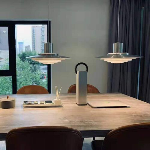 丹麦复古多层飞碟吧台吊灯后现代包豪斯岛台饭厅餐桌灯商用灯
