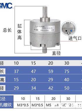 叶片式旋转摆动气缸WUZ