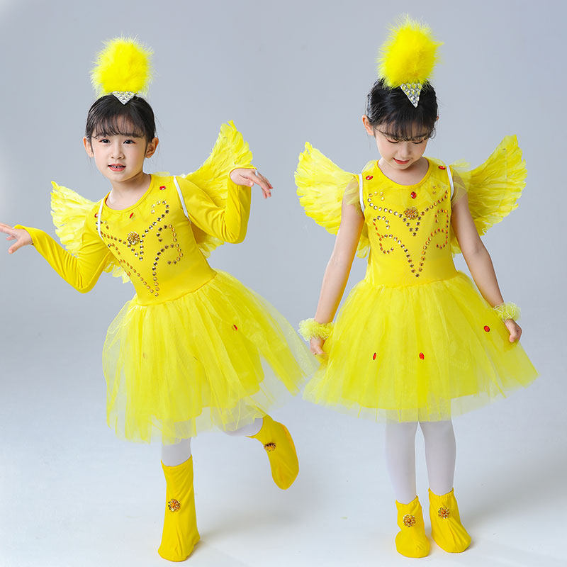 六一儿童动物演出服女童小鸡也疯狂舞台装幼儿小鸟表演服装带翅膀,童装/婴儿装/亲子装,儿童演出服,淘宝优惠券,粉丝福利购,淘宝优惠卷