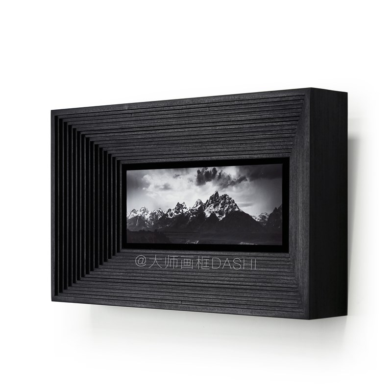 定制全实木手工油画框外框装裱简约欧式中古复古镜框摄影相框挂墙