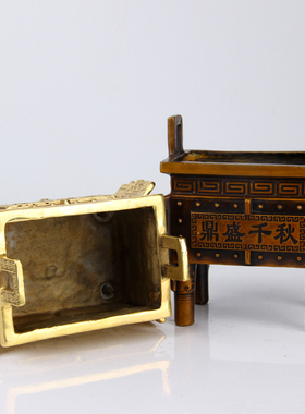 铜鼎盛千秋摆件办公室开业礼品铜鼎家用供奉