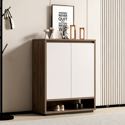 订制纯实木鞋柜家用门口电梯入户玄关柜客厅隔断走廊外轻奢门厅柜