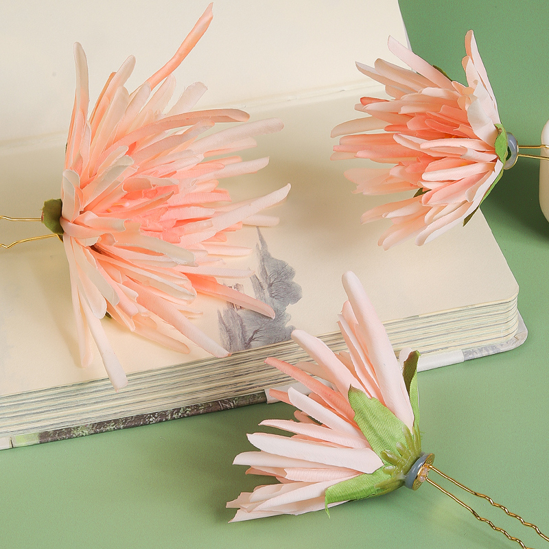 汉服发饰发夹绢花头饰女夏仙气配饰发簪古风饰品儿童发钗簪子套装