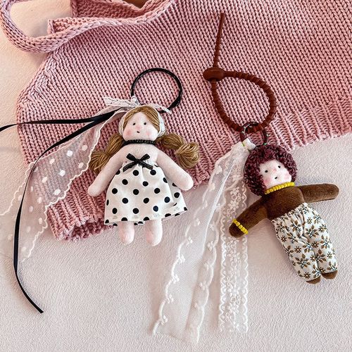 儿童项链女童公主饰品小女孩布艺首饰套装小朋友配饰可爱卡通挂件