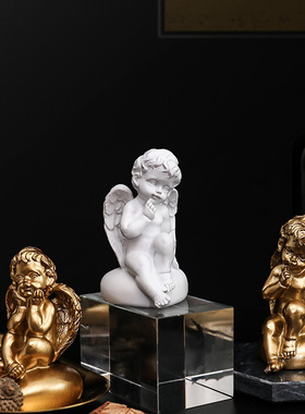 北欧轻奢金色可爱天使小摆件生日礼物浪漫婚礼创意软装饰品摆件