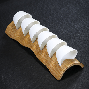 德化羊脂玉白瓷茶杯套装功夫茶具品茗杯陶瓷小杯子斗笠杯带杯架