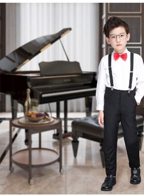 儿童西装套装钢琴演出乐器主持人演讲大合唱走秀表演生日男童礼服