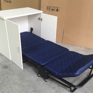 办公连柜体折叠床午休床午睡床三折床海绵床入柜床多省包邮