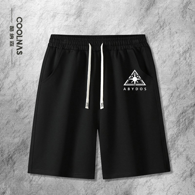 碧蓝档案周边蔚蓝夏莱短裤星野爱丽丝五分裤男生夏季纯棉裤子衣服