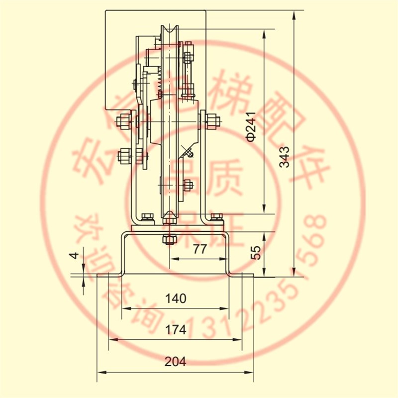 电梯配件 XS3 XS3-B 河北东方限速器 富达 通力 富士达 蒂森原厂