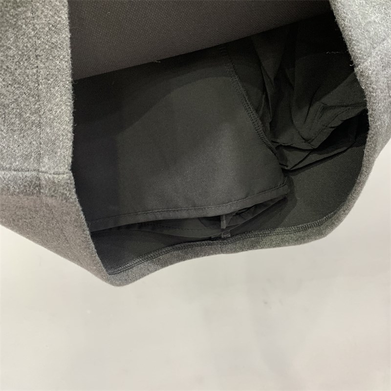 灰色毛呢a字半身裙女2025年秋冬新款高腰百搭防走光显瘦包臀短裙