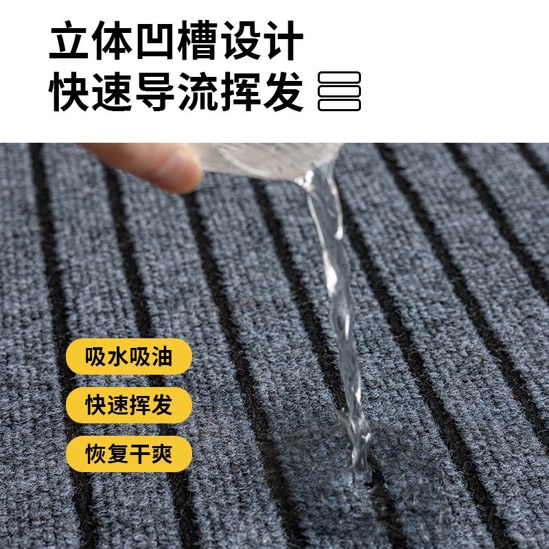 吸水防滑防油可擦免洗耐脏脚垫厨房地垫入户门垫进门门口地毯家用