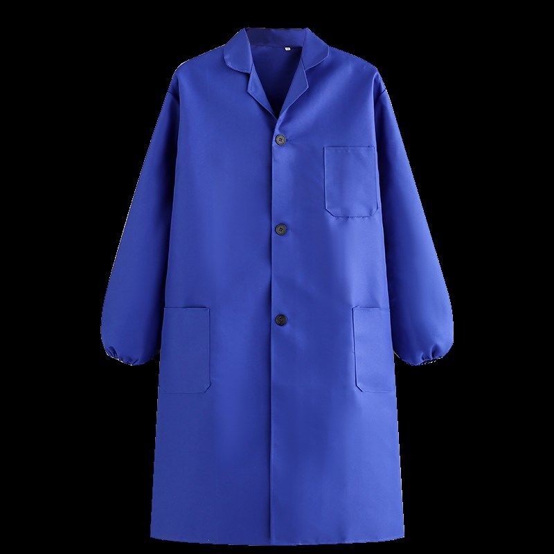 大褂长款工作服劳保服耐磨耐脏劳动罩衣物流仓库透气工装定制LOGO