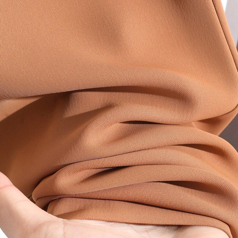 垂顺坠感小脚西裤春夏薄小直筒裤九分裤大码职业女裤后腰松紧高腰