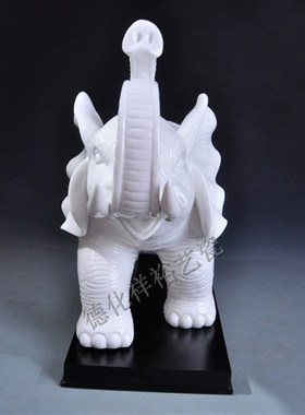 大号陶瓷大象摆件客厅家居工艺品乔迁新婚礼品结婚生日礼物装饰品