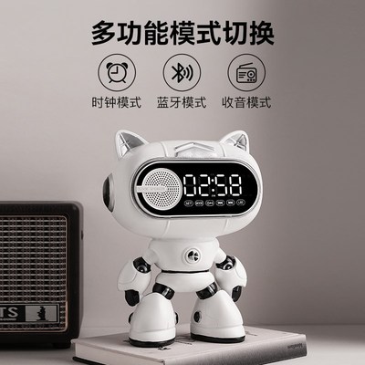 创意太空人闹钟学生用儿童卧室床头电子时钟表桌面摆件男生小礼物