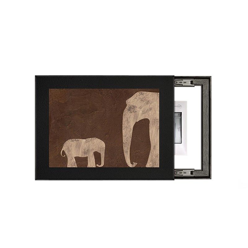 电表箱装饰画中古风大象法式复古配电箱挂画高级感电表箱盒遮挡,家居饰品,现代装饰画,淘宝优惠券,粉丝福利购,淘宝优惠卷